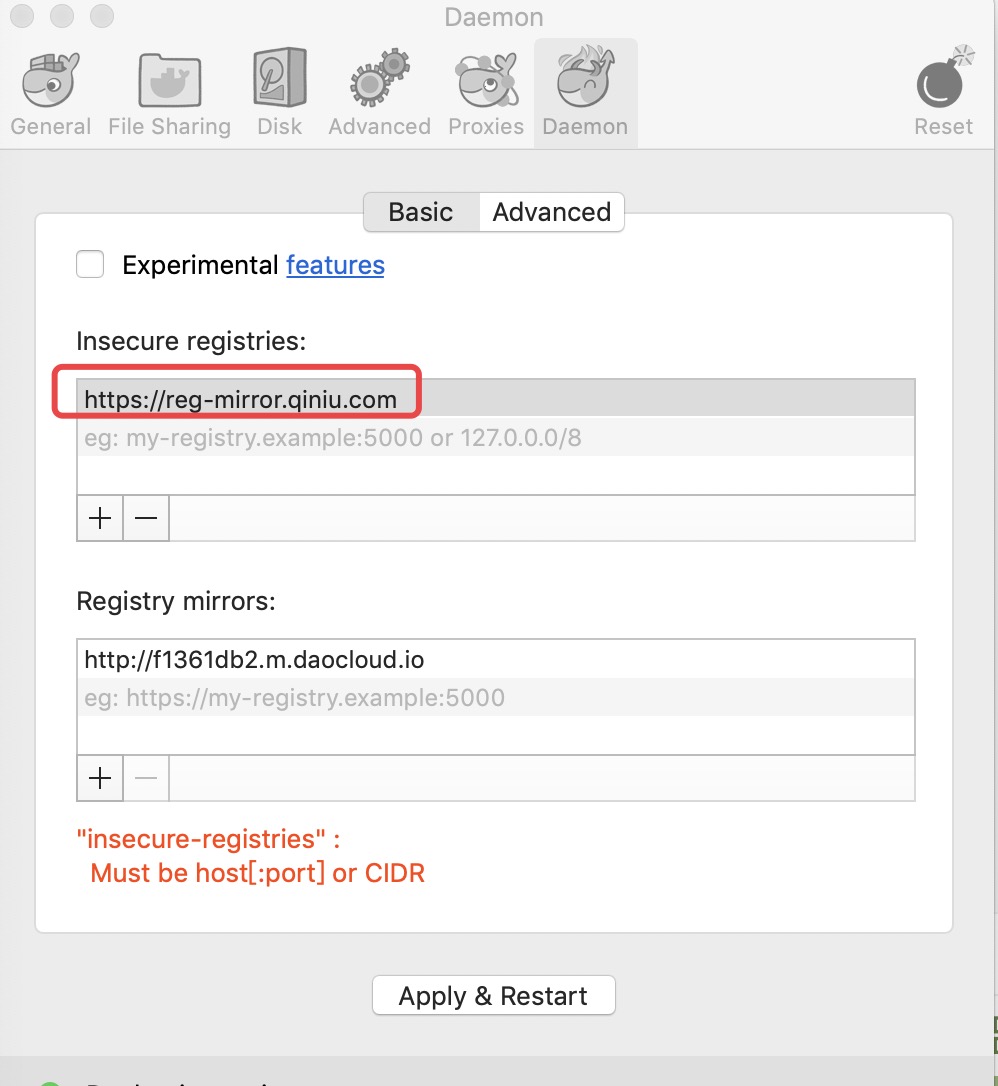 macOS Docker 镜像加速设置